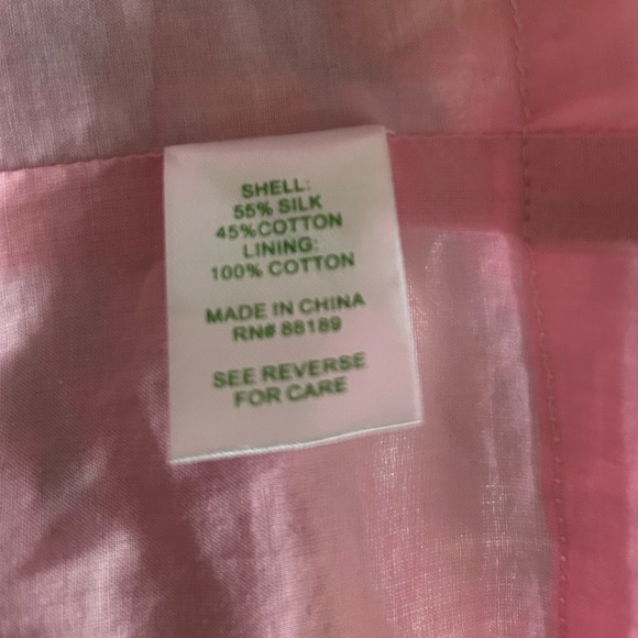 Lilly Pulitzer Pink Orange Sheath Dress with Bishop Sleeves - Size: 12 - Picture 8 of 8